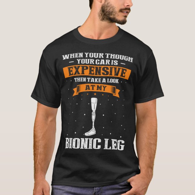 Camiseta Cotação de Prótese de Perna para Falke Membro e Ar (Frente)
