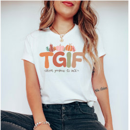 Camiseta Cotação de queda de TGIF Retro Boho