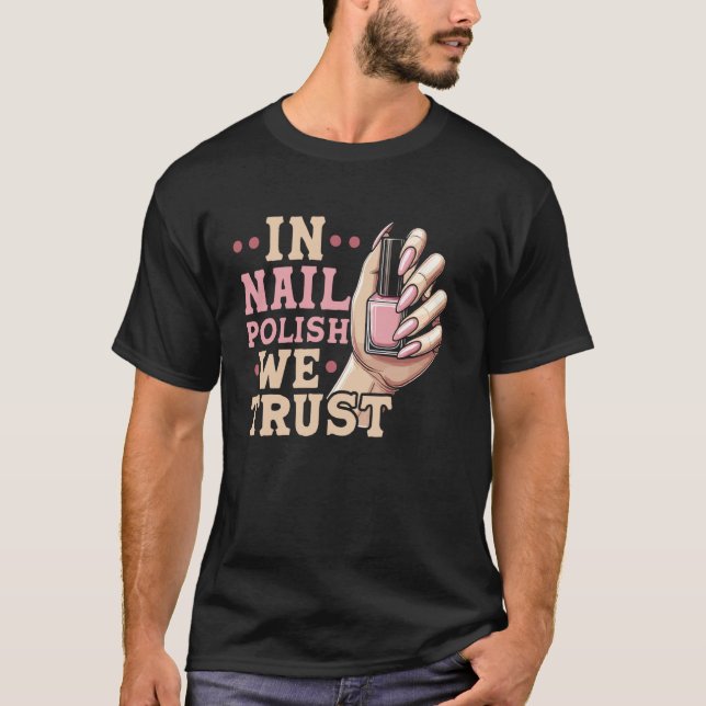 Camiseta Cotaçao de Técnicas de Unhas Uniforme de Trabalho  (Frente)