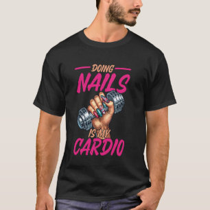 Camiseta Cotaçao de unha técnica uniforme de trabalho verni