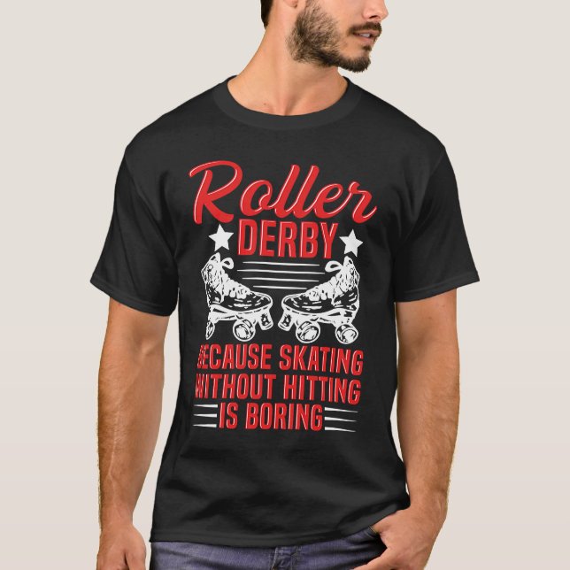 Camiseta Cotação Derby do Roller para um Roller Derby Playe (Frente)
