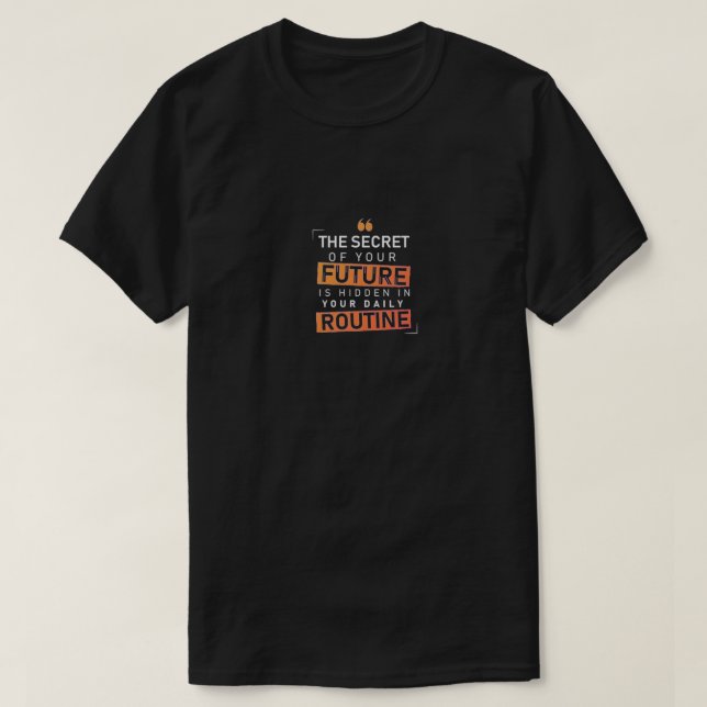 Camiseta Cotação Diária de Roteiro Inspiracional | Motivaçã (Frente do Design)