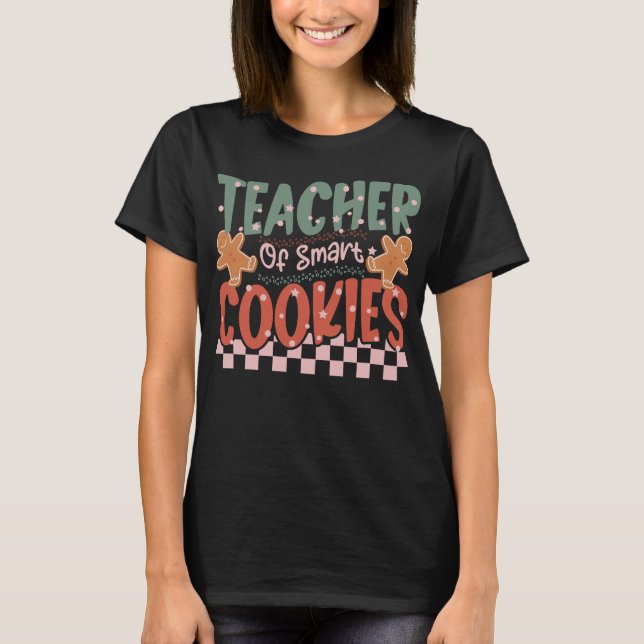 Camiseta Cotação Floral do Professor de Cookie Inteligente  (Frente)