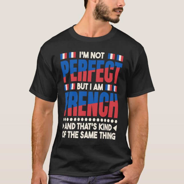 Camiseta Cotação francesa para a língua francesa 1 (Frente)