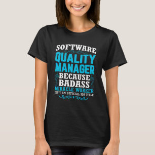 Camiseta Cotação Funny Software Quality Manager