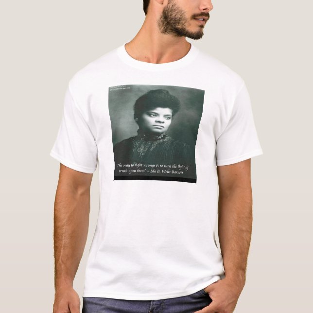 Camiseta Cotação Ida B Wells & Verdade (Frente)