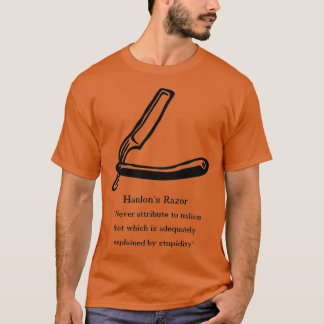 Camiseta Cotação Inspiracional Hanlons Razor