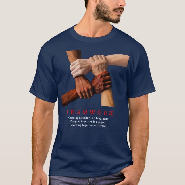 Camiseta Cotação Inspiracional Motivacional do trabalho em  (Frente)