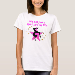 Camiseta COTAÇÃO INSPIRATIVA DA GINÁSTICA DO TIPO PINK prec