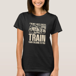 Camiseta Cotação Locomotive Railroad&Trains para Transp Fer