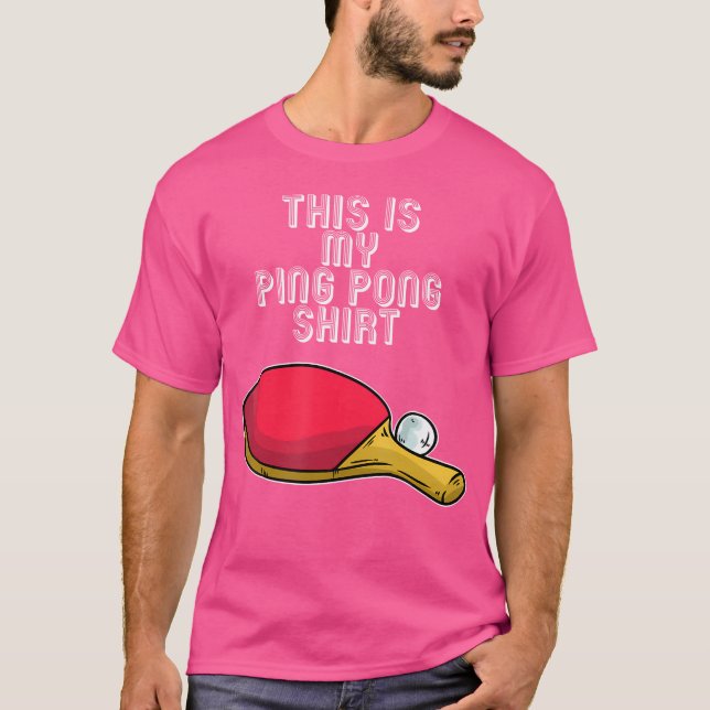 Camiseta Cotação Mesa de Tênis de de Hobby Ping Pong (Frente)