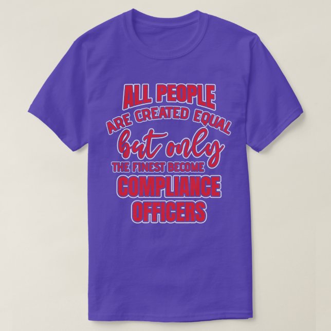 Camiseta Cotação oficial de conformidade engraçada (Frente do Design)