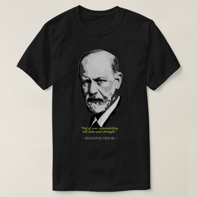 Camiseta Cotação Sigmund Freud (Frente do Design)