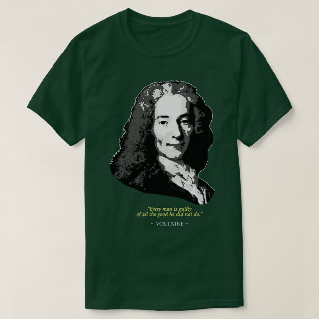 Camiseta Cotação Voltaire (Frente do Design)