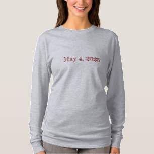 Camiseta cotações de 4 de maio