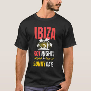 Camiseta Cotações de Férias de Festa Noturnas de Ibiza