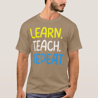 Camiseta Cotações de Professores Aprenda cada Repetição men