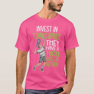 Camiseta Cotações Engraçadas de Tenista Piada e Treinador d