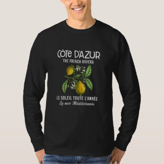 Camiseta Cote D'azur O Tea Francês da Riviera Meridional