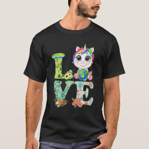Camiseta Cóte Unicorn Love World Earth Day 2022 Environment