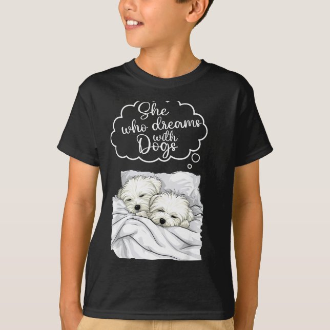 Camiseta Coton De Tulear Dog Nightgown Pajama  (Frente)