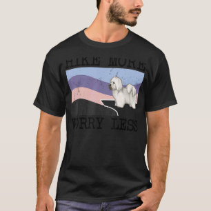 Camiseta Coton de Tulear Hike Mais Preocupada Menos Hikin G