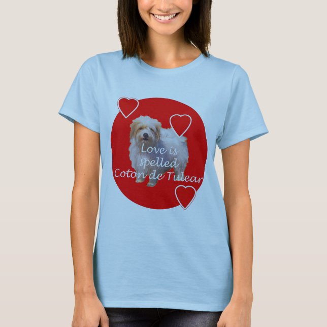 Camiseta COTON de Tulear Love (Frente)