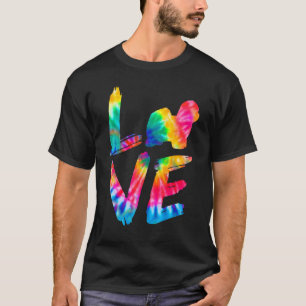 Camiseta Coton De Tulear Tie Dye Amor Cachorro Mãe Pai