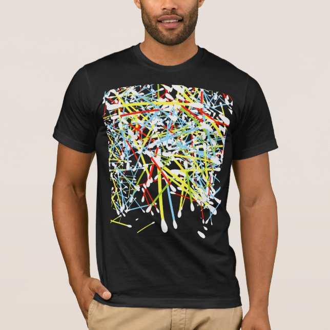 Camiseta Cotonetes de algodão da cor (Frente)