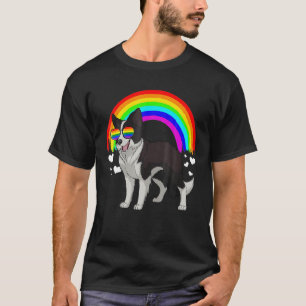 Camiseta Cotovelo-arco-íris de borda - Orgulho gay LGBT