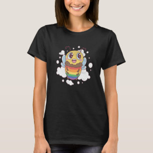 Camiseta Cotovelo Cólito Colorido Lgbtq+ Bee Vintage