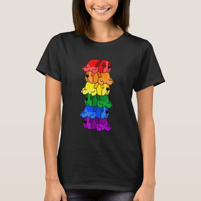 Camiseta Cotovelo-cotovelo Orgulho gay Lgbt (Frente)