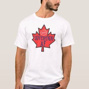 Camiseta cotovelo do canadá 100% soberano feito no canadá