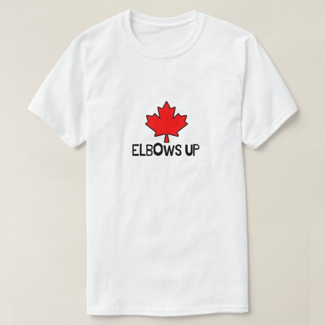 Camiseta cotovelo para cima (Frente do Design)