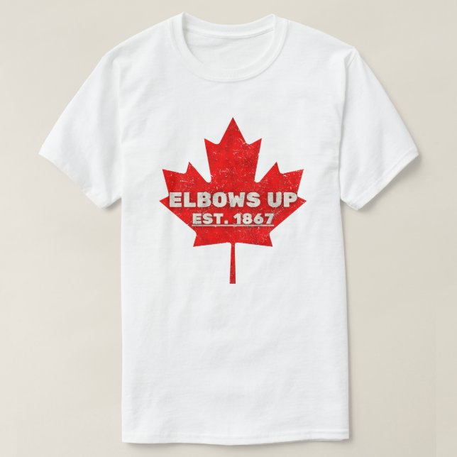 Camiseta Cotovelo para cima (Frente do Design)