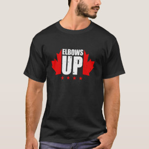 Camiseta Cotovelos Acima Canadá Livre Orgulhoso Canadense R