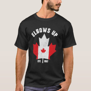 Camiseta Cotovelos Acima Canadá Verdadeiro Norte Canadá Par