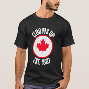 Camiseta Cotovelos Acima Canadá Verdadeiro Norte Forte Livr