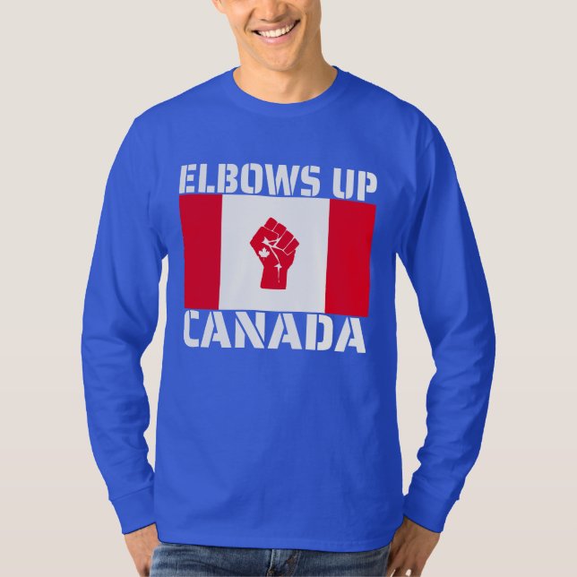 Camiseta Cotovelos do Canadá - Canadianos Orgulhosos (Frente)