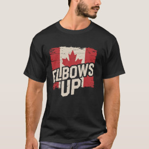 Camiseta Cotovelos Erguidos Canadá Est 1867 Orgulhosamente