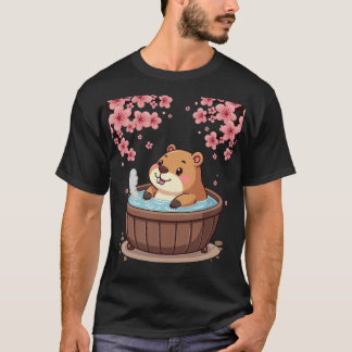 Camiseta Cottage de Adesivo Kawaii de Relaxamento de Capiva