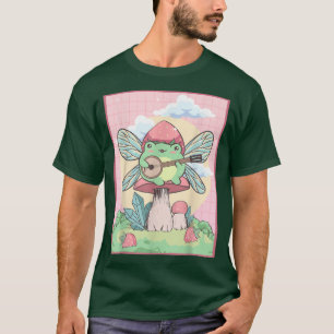 Camiseta Cottagecore Aestético Kawaii Fairy Sapo Banjo Mush
