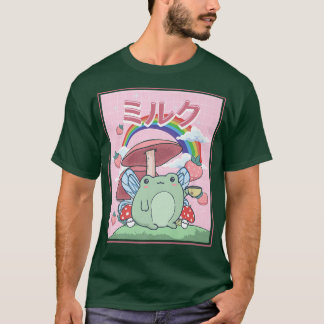 Camiseta Cottagecore Aestético Kawaii Fairy Sapo Tea Mushro