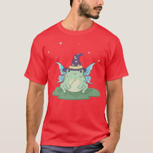 Camiseta Cottagecore Aestético Kawaii Fairy Sapo Wizard Fai