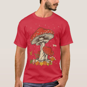 Camiseta Cottagecore Dark Acadêmico Magical Mushroom Fungi