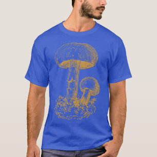 Camiseta cottagecore fada grunge cogumelos mens