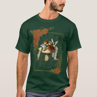 Camiseta Cottagecore - Fadas Estéticas Sobre Uma Toadstool