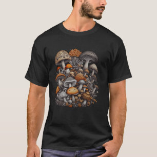 Camiseta Cottagecore Fairycore Dark Academia Cogumelo Camis
