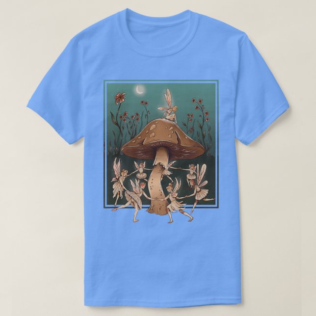 Camiseta Cottagecore Fantasy Fairy (Frente do Design)