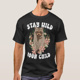 Camiseta Cottagecore Fique Selvagem Criança Raiva Cogumelo